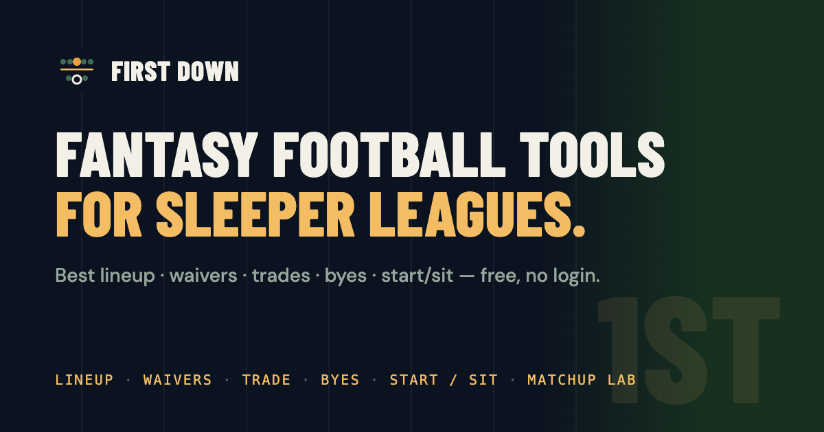 First Down preview